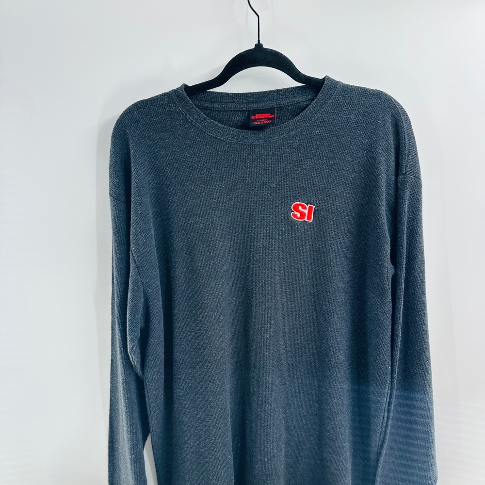 Sports Illustrated SI Logo Long Sleeve Thermal Shirt Top Mens XL
